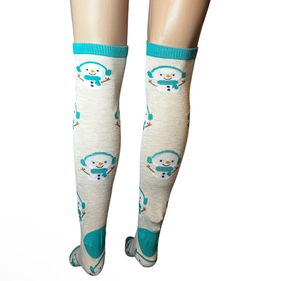 Holiday Snowman Knee High Novelty Socks NWT - Picture 9 of 9